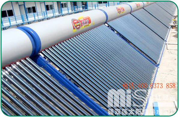 單機串并聯太陽能熱水工程